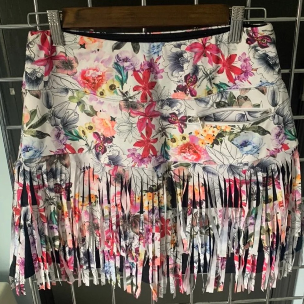 GGBlue print fringe golf Skort - small
